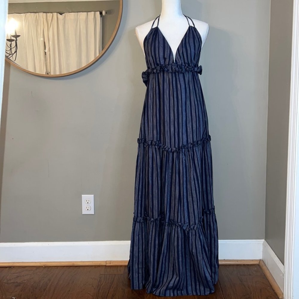 Lulus Blue Maxi Dress Size M
